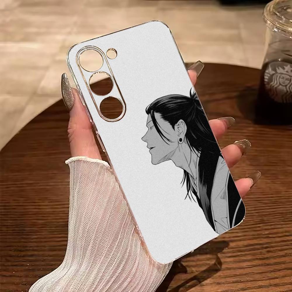 J-J-ujutsu Kaisen-S-uguru- Geto Clear Soft Silicone Phone Case for Samsung Galaxy A71, A70, A52, A51, A40, A30
