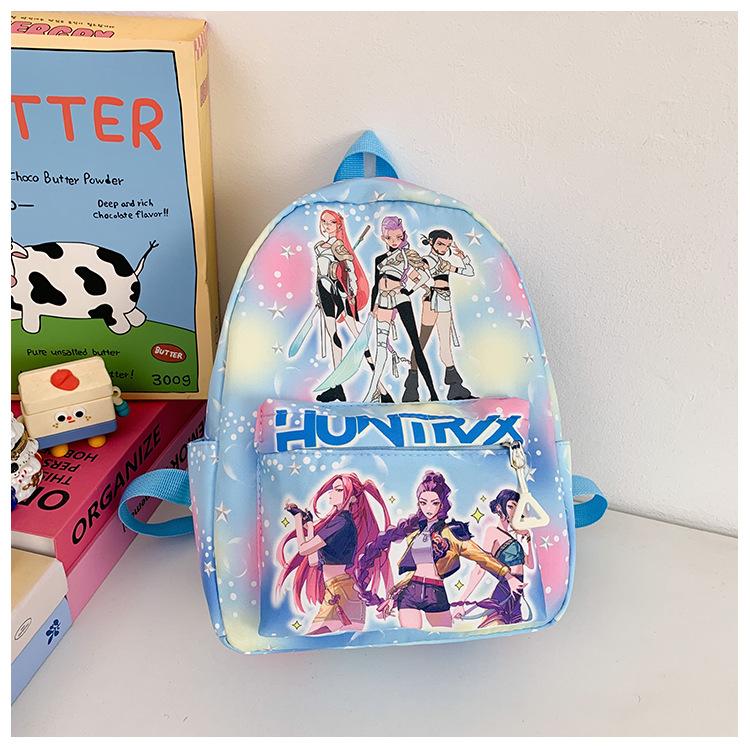 

Kindergarten School Bag Cartoon Cute Printed Boys And Girls Backpack Children S Backpack небесно-голубой