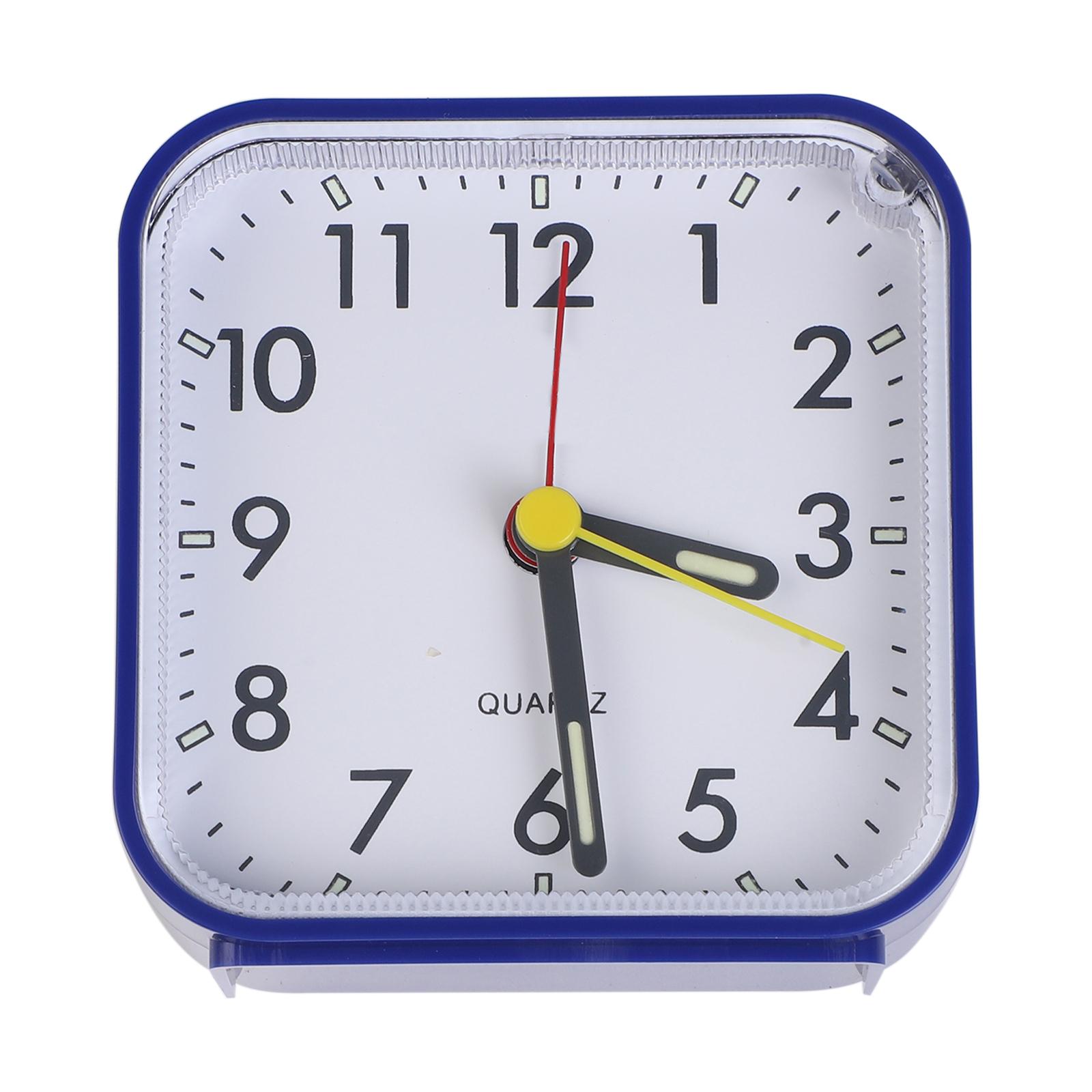 

Brand New High Performance High Quality Hot Sale Quartz Alarm Clock Bedside Clocks Large Dial Display Non-ticking синий