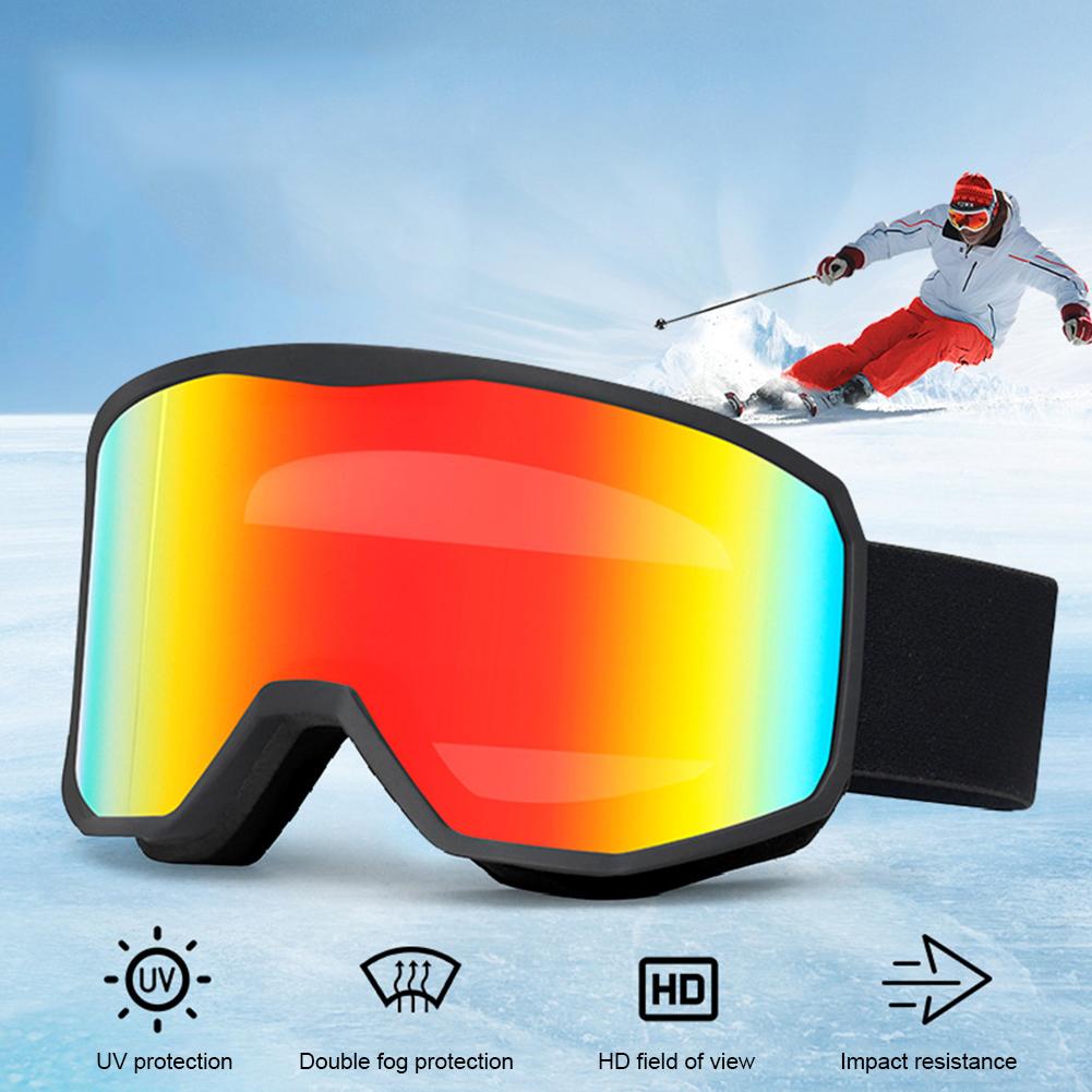 Ski Goggles Ski Protective Glasses UV Protection Snowboard Goggles Anti-Fog Snow Sports Goggles Double Layer for Men Women
