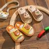 Fashion Litfun New Kids Slippers Linen Home Boys Girls Slippers Cartoon Rabbit Summer Indoors Kids Slides Comfort Non-slip Kids Sandals