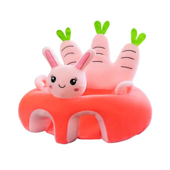 

Детский диван-стул с изображением животных из мультфильмов, детское сиденье с отверстиями для ног, ручками, нескользящим дном, диван-стул с поддержкой спинки для сидящих младенцев B Rabbit