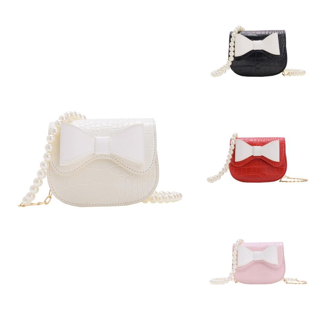Charming And Stylish Children's Chain Bag With Bow Design Perfect For Daily Use