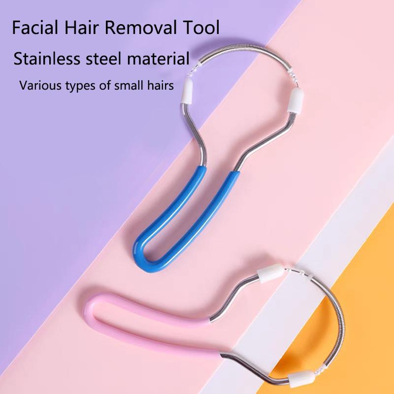 Women Face Hair Remover Spring Stainless Steel Epilator High Quality Facial Hair Removal Tool for Chin Cheek Upper Lip Mustache