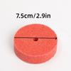 2pc 3-Inch Red Fiber Polishing Wheel Wear Resistant Replacement Grinding Wheel Durable Buffing Disc Metal Wood Surface Polishing
