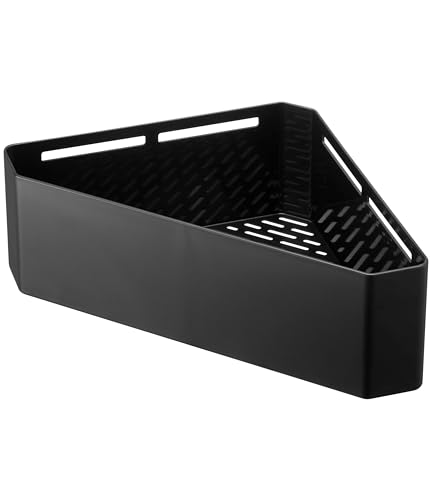 

Yamazaki Magnetic Bathroom Corner Toy Rack, Black, Approx. 33 x 18.5 x 10 cm, Tower 4265