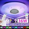 Round LED Music Ceiling Light  30CM 36W Bluetooth-Compatible Smart RGB Colorful Lamp Support Remote/APP Control