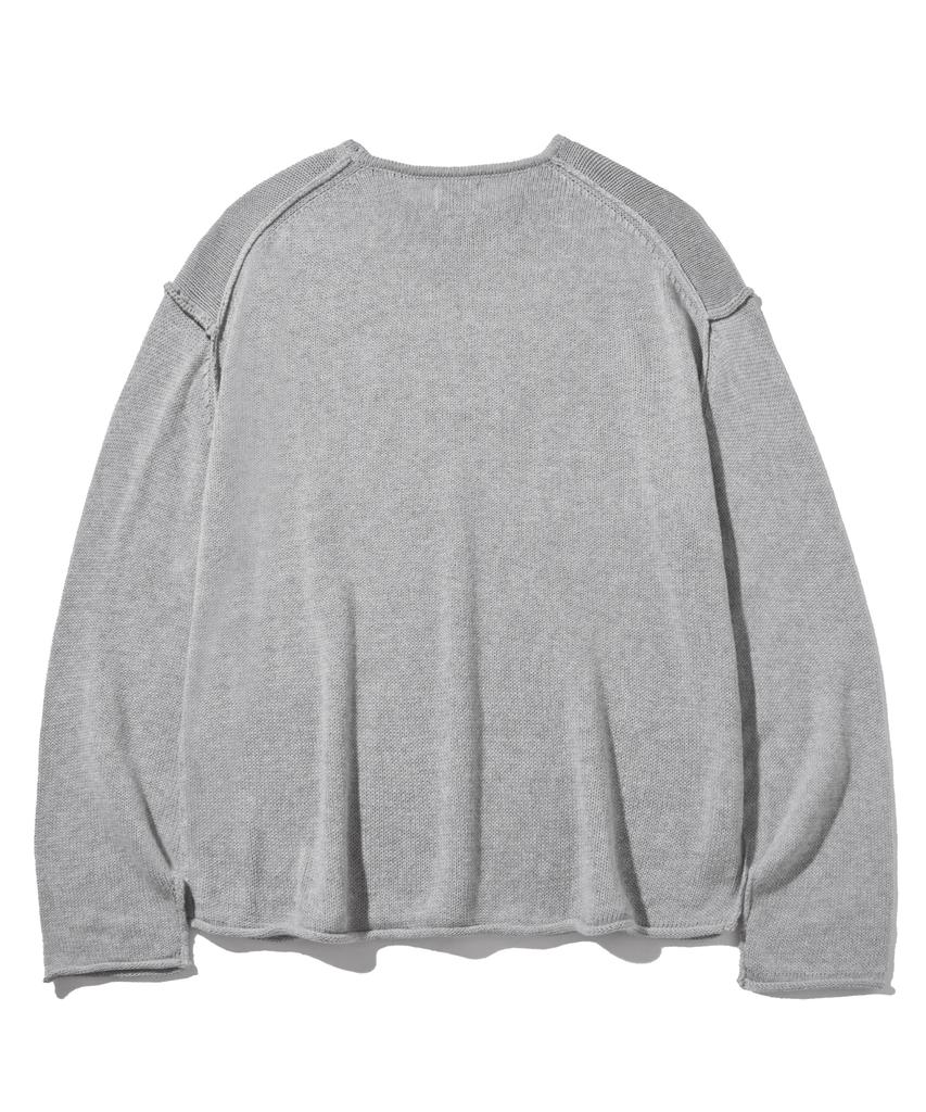 FILLUMINATE Flm Graphic Knit Pullover - Melange Grey