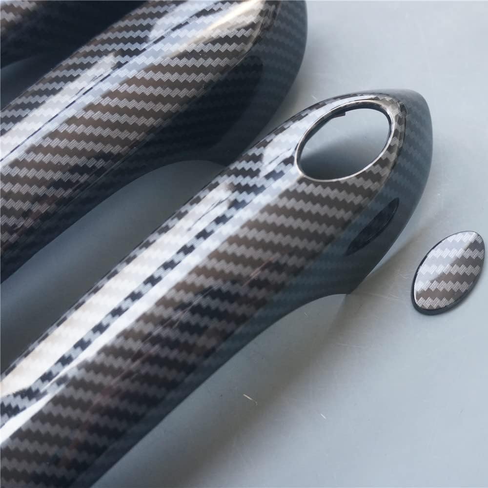 Carbon Fiber Exterior Door Handle Cover Trims for BMW X3 X4 X5 X6 X7 M5 330i 520i 530i 540i 640i 3 5 6 8-Series 2019 2020 2021 2022 (Carbon Fiber