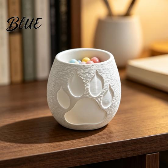 Bathroom Candle Holder 3D Printed Dog Paw Holder Puppy Claw Tealight Cup for Dining Table Centerpiece Pet Lover Gifts