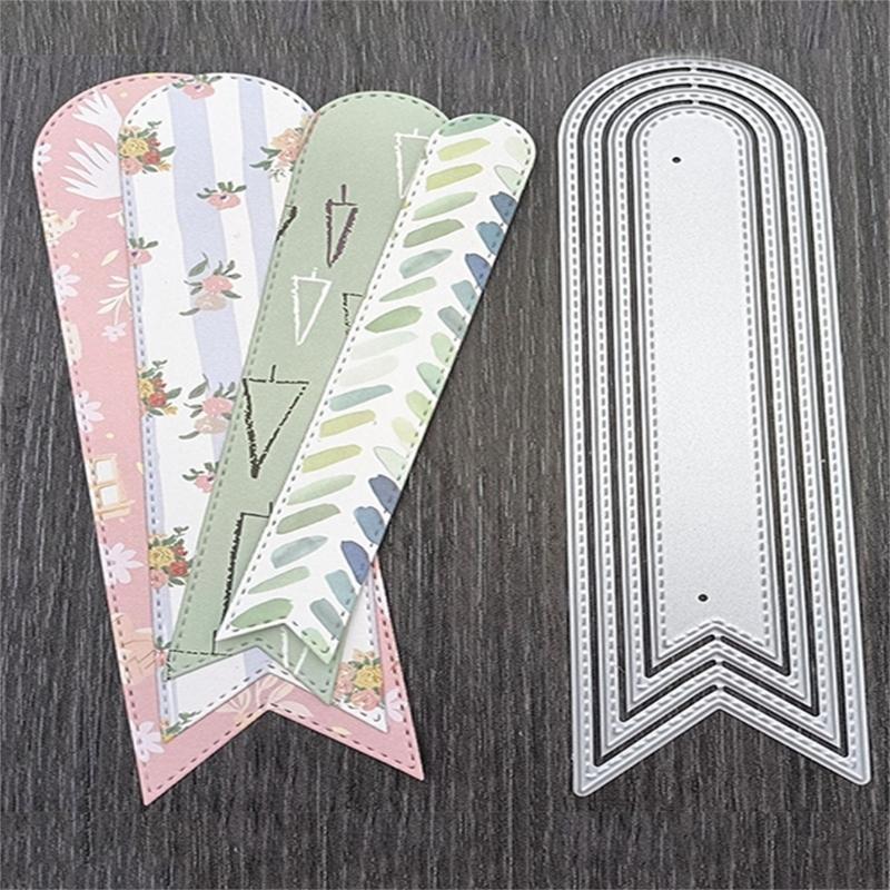  Bookmarks Cutting Dies Template for Card Making Scrapbooking DIY Papercraft