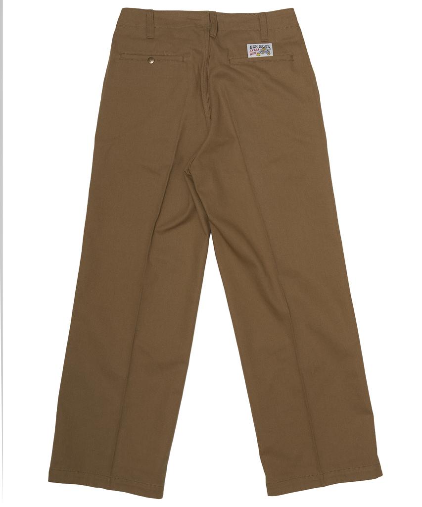 BEN DAVIS Extra Wide Cotton Pants Beige