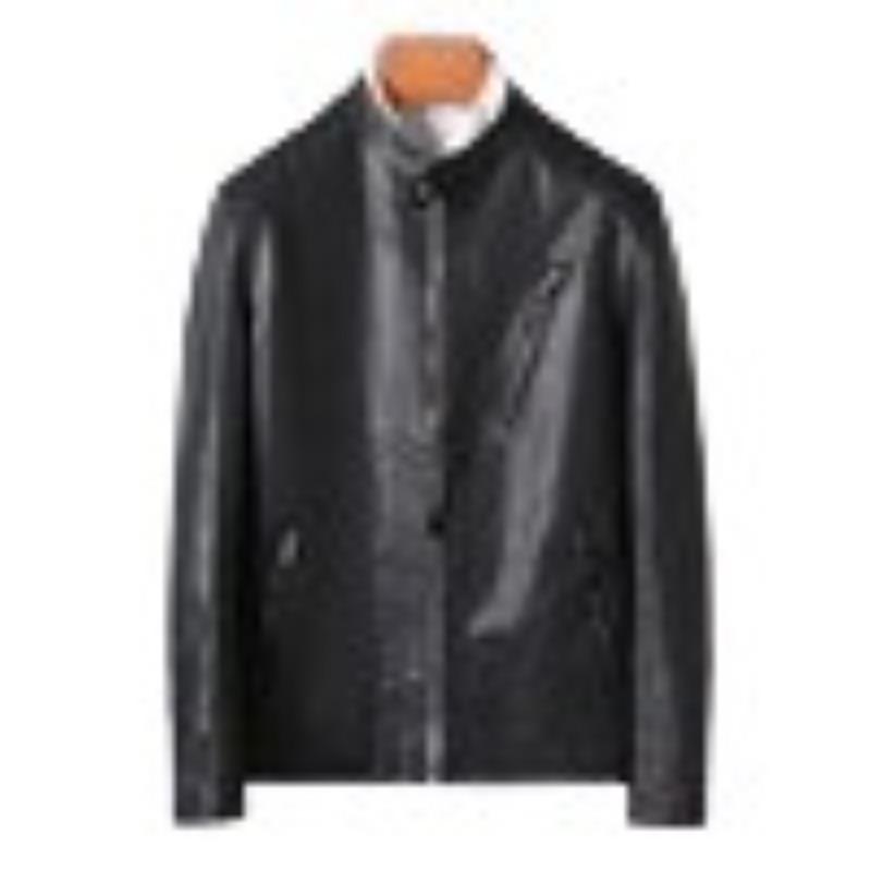 Lederjacke Herren Neue Koreanische Stil Trendige PU Lederjacke Frühling und Herbst Dünn Große Größe Motorradjacke