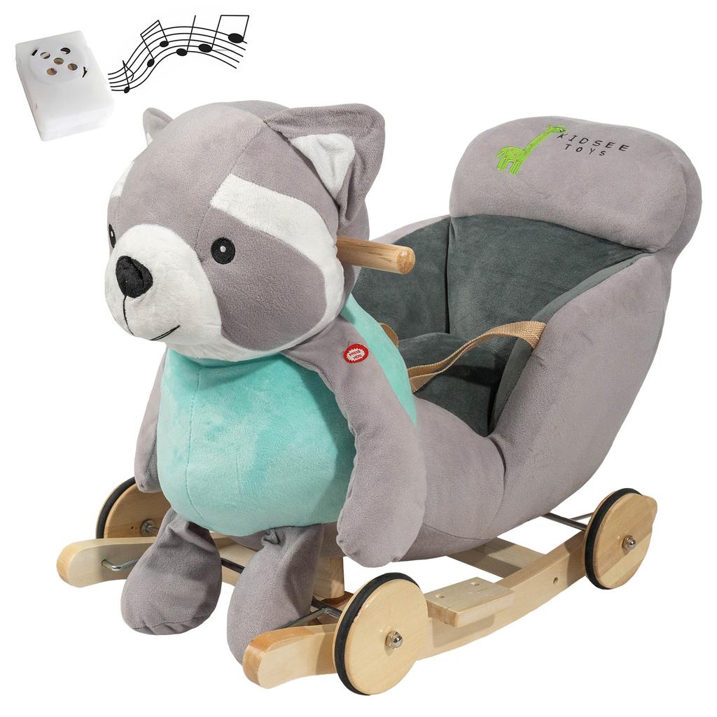 Handleless raccoon rocker - grey