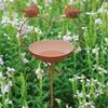Retro Bird Feeder Ground Plugin Decorative Bird Feeding Dish Crafts Bird Water Bowl  Drinking