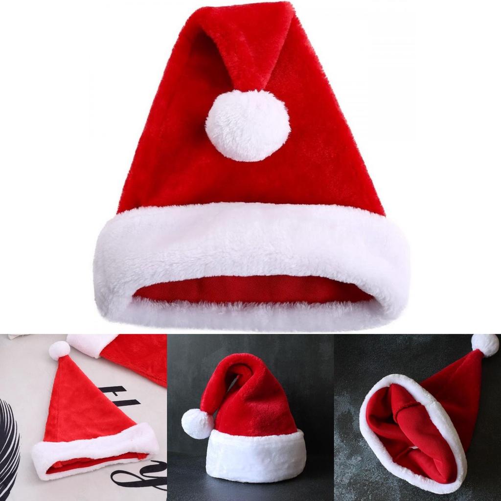 Comfortable Soft Plush Santa Hat For Family Christmas Parties And Celebrations