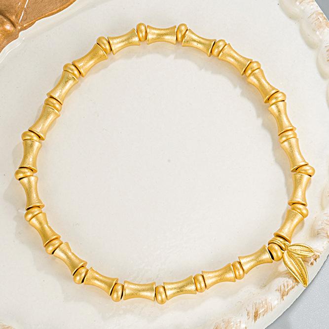 Trendy Style Festival Hochhaus Bambus Armband Erbschaft Bambus Festival Zwei Welt Glücklich Armband Damen Vintage Schmuck