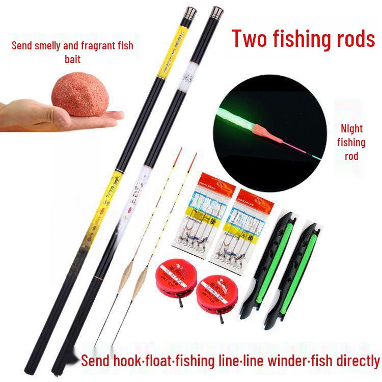 

Beginner s Carp & Crucian Fishing Rod Set - Stream Hand Rod with Gear