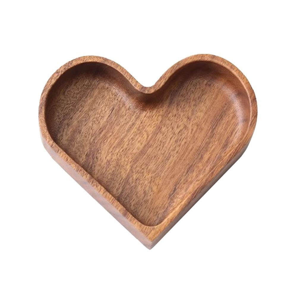 Durable Heart Shaped Plates Stackable Sushi Serving Tray Candy Dishes Decorative  For Dried Fruits