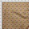 oneOone Cotton Flex Brown Fabric Kids Animal Quilting Supplies Print Sewing Fabric by The Yard 40 Inch