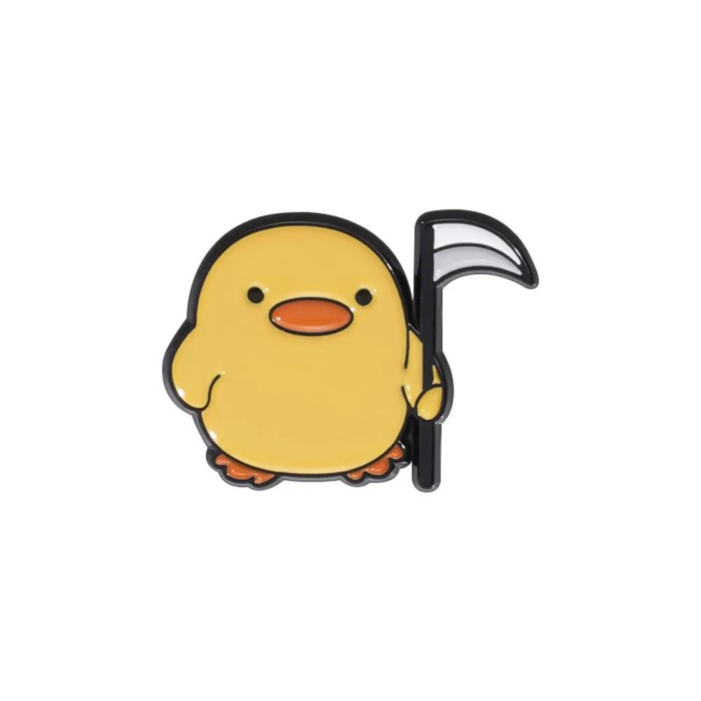Cute Yellow Duck Enamel Pins Creative Cartoon Animal Lapel Brooch Badge Backpack Clothing Hat Accessories For Kids Gift
