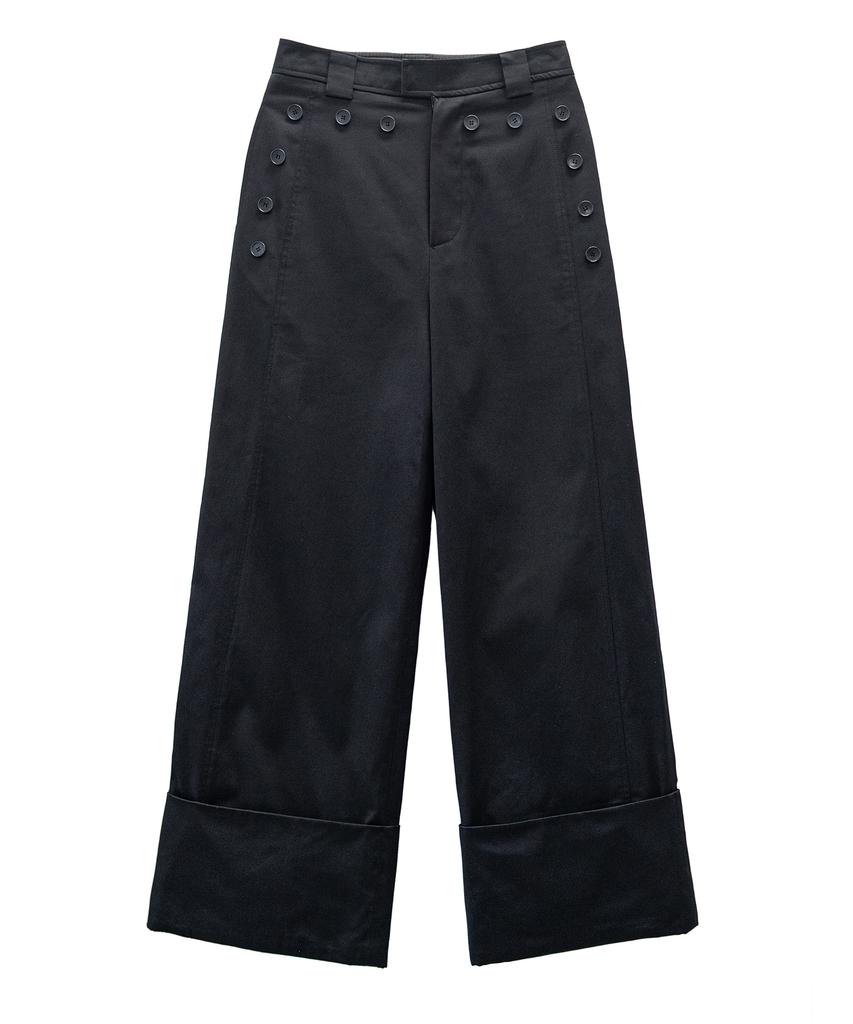 Yusim Sailor Panel Turn-Up Pants