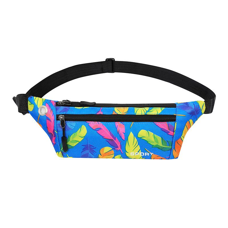 Running Waist Bag for Men Oxford Cloth Waterproof Crossbody Chest Bag Multi Functional Waist Bag
