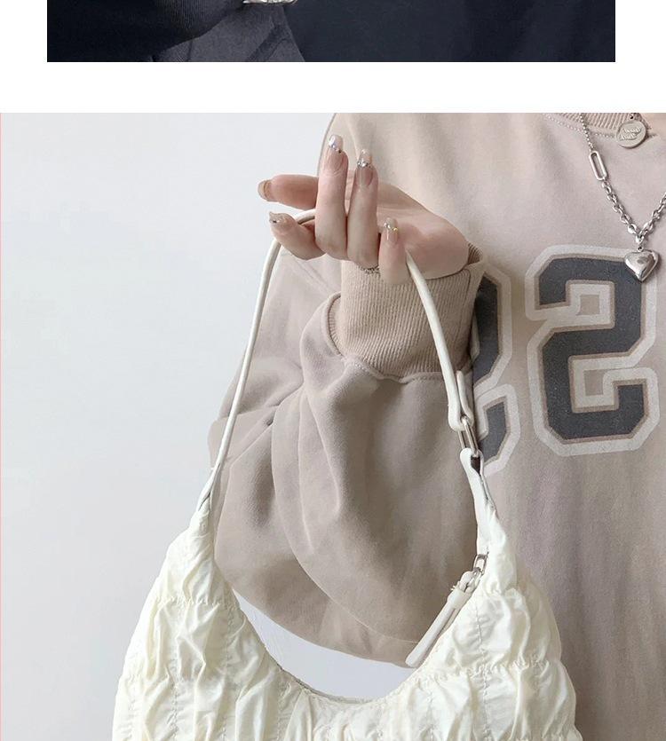 2025 Cloud Plissee Knödel Tasche - Niedliche Windbeutel Unterarmtasche für Studenten