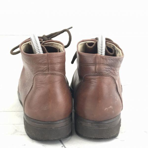 BALLY Leather Short Boots Chukka [23.5/Brown] Switzerland(USED)