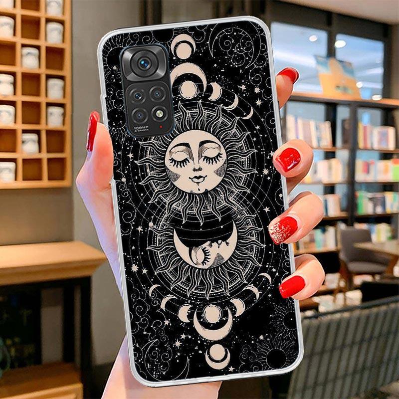 Funny Sun Moon Face Cover Phone Case For Xiaomi Redmi Note 15 14 13 12 11 10 Pro Plus 14S 12S 11S 11T 11E 10S Soft Fundas Shell