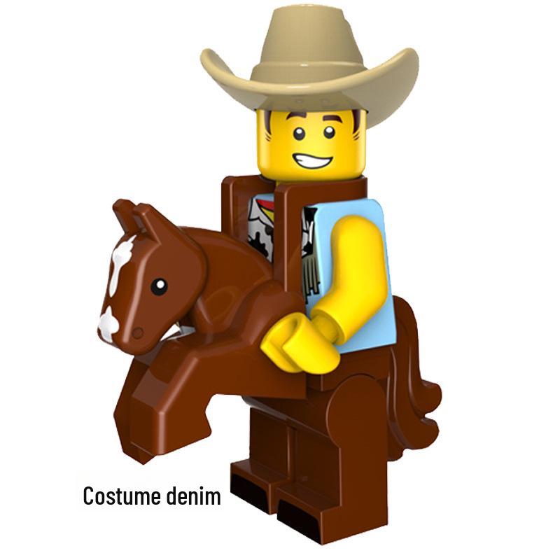 

Оптові Мультяшні Клоун та Бог Багатства Конструктор Іграшки Height about 5 cm