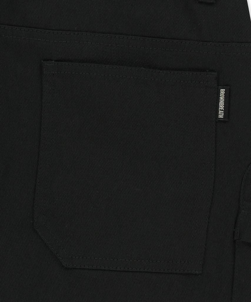 BROWNBREATH W Tag Cargo Mini Skirt - Black