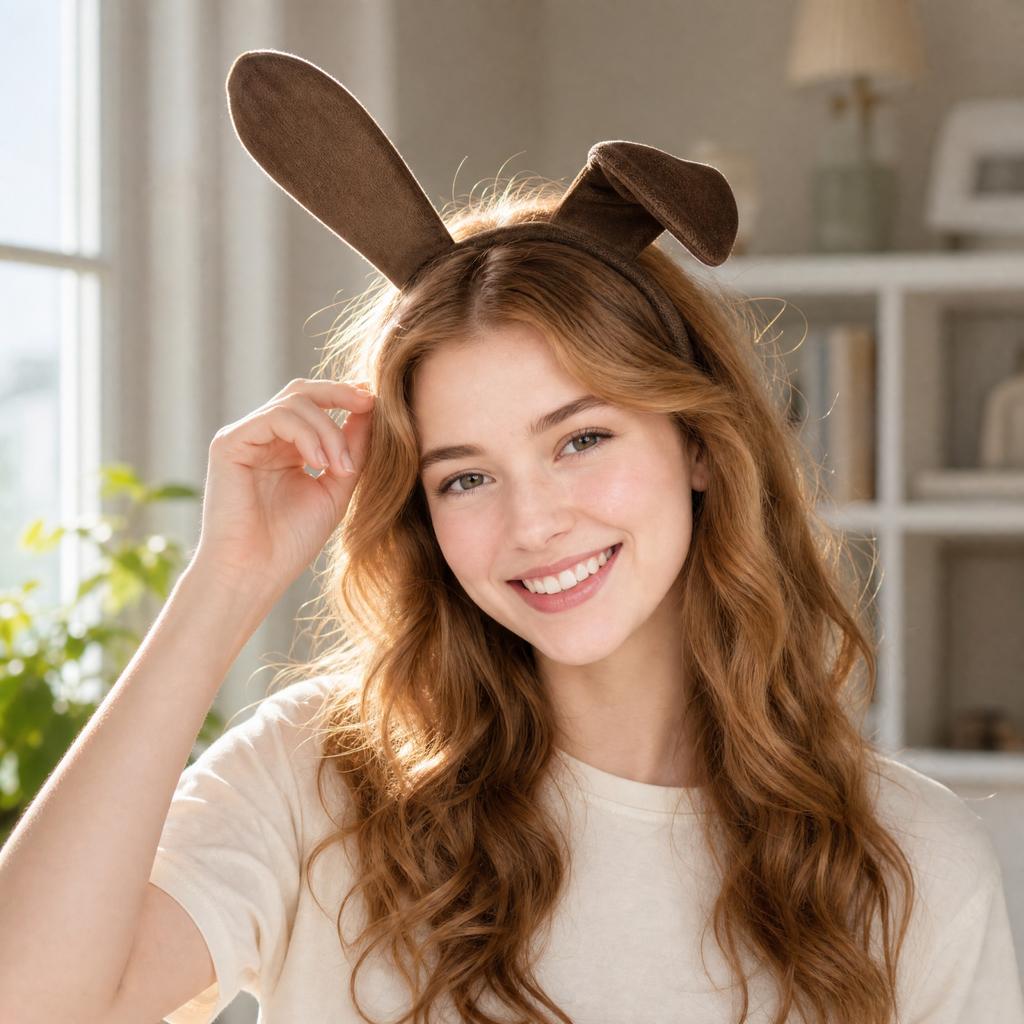 Dog Ears Headband Costume Accessory for Cosplay and Party Wear