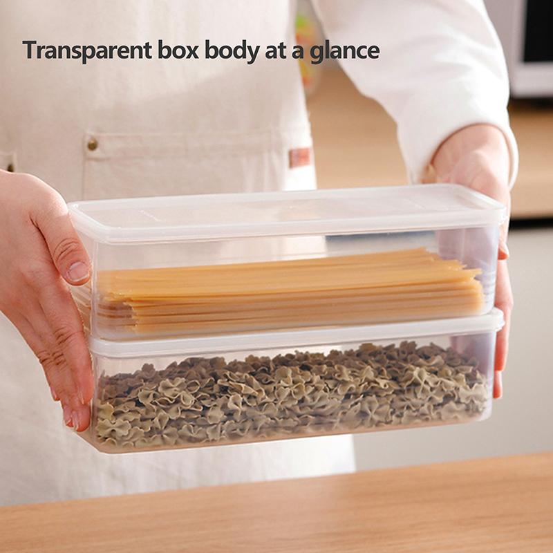Noodle Spaghetti Container Kitchen Cereals Storage Box Sealed Jar Grain Spaghetti Tank Household Moisture-Proof Keep Fresh Box