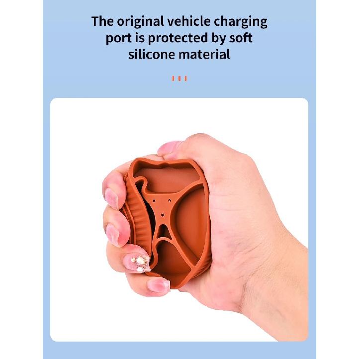 New Energy Vehicle Electric Car Fast Charging Slow Charging Port Protective Cover Pad Magnetic Silicone Waterproof Dustproof Sealing Plug Universal