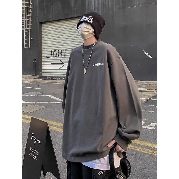 

Мужская толстовка с капюшоном весной и осенью, свободная и модная универсальная куртка с буквенным принтом, мужская толстовка с длинными рукавами, повседневный топ 3XL серый