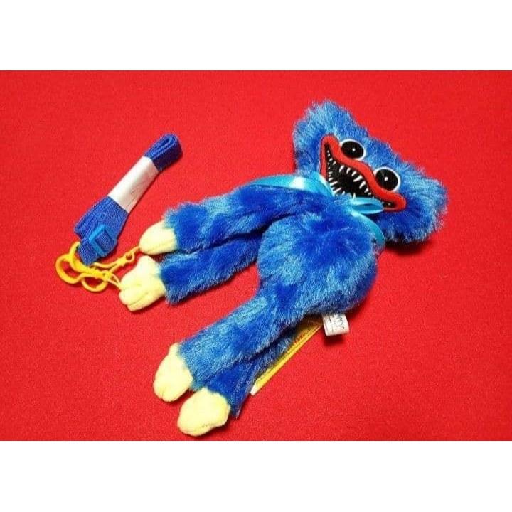 Blue Huggy Wuggy Poppy Playtime Plush Pouch