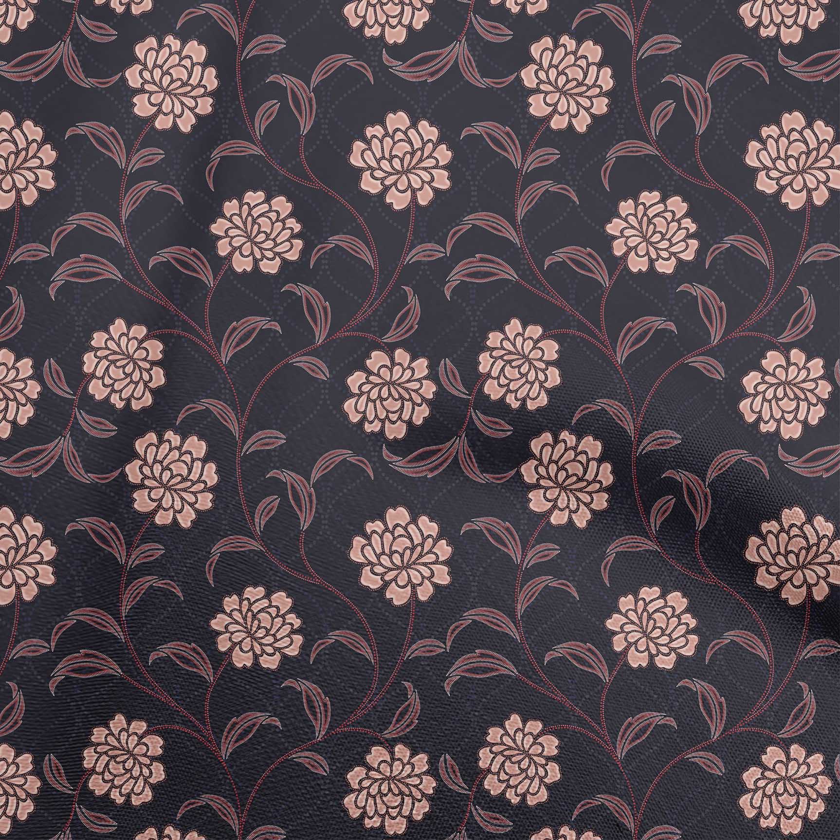 

OneOone Cotton Flex Grey Тканина з квітковим малюнком у крапки для пошиття тканини для рукоділля з принтом у дворі 40 дюймів 42 Inch Wide - Viscose Chiffon червоний