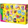SES Creative Plaster Cast of Dogs and Cats - Yellow, Green and Pink - Child - Over 5 Years Old