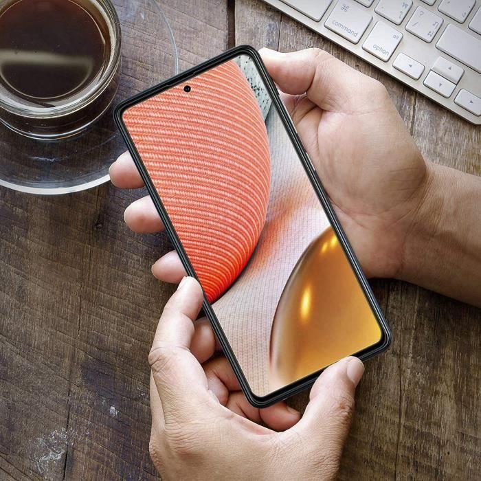 Film de protection - Toproduits® - Verre trempé - Samsung Galaxy A72 4G-5G - 2 pack - Bords noirs