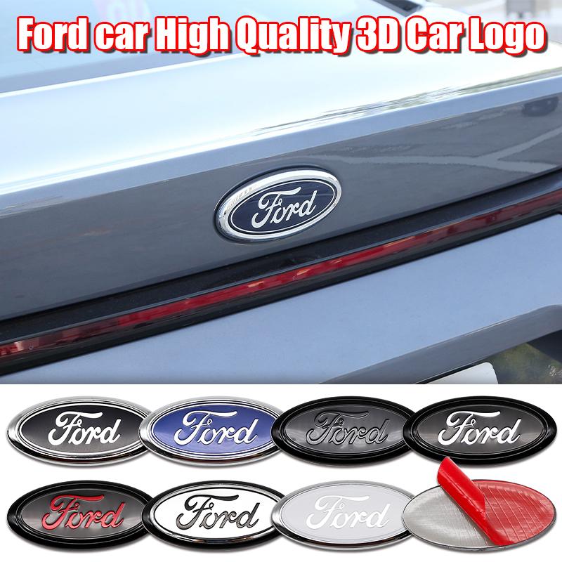 17.5cm 22.5cm ABS Car Front Rear Badge Emblem Replacement For Ford Edge Ranger Roush Focus Fusion Mondeo Kuga Tuning Accessory CVU1