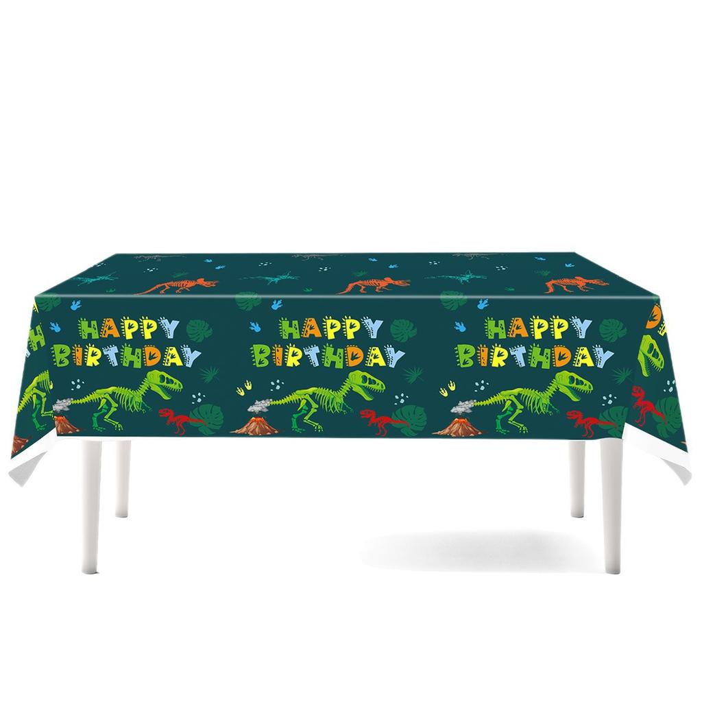 Dinosaur Themed Party Supplies Birthday Decorations Disposable Tableware Banners Flag Paper Plates Paper Towels