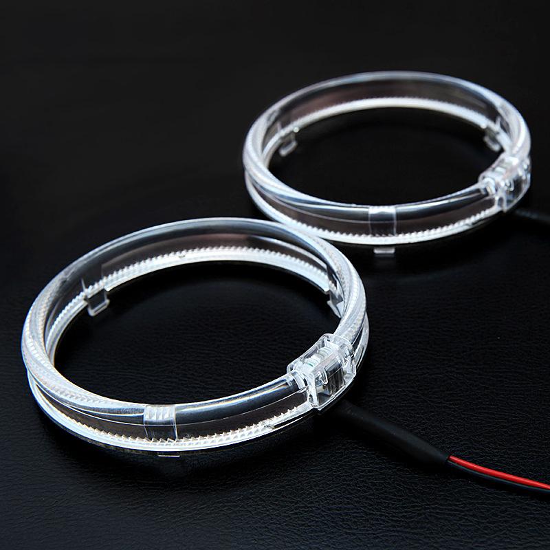 1Pc Multi Color Angel Eye Circle Ring Led Headlight Fog Lamp Double Light Lens