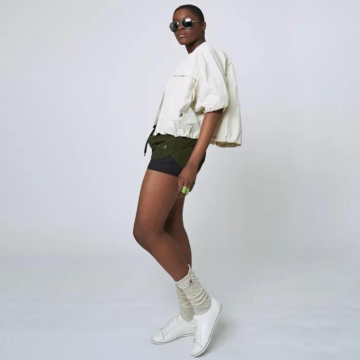 AW31AS06 Sheer Loose Socks_Melange Beige