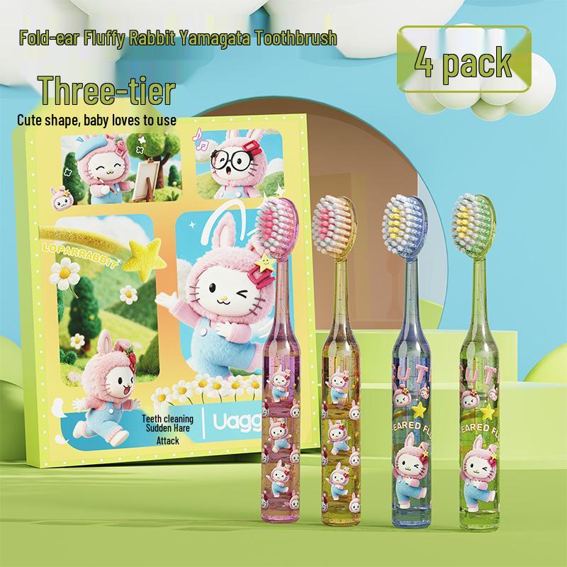 

UA Wave-Shaped Bristle Kids Toothbrush, Ages 3-12, Soft Bristles, Gum Protection, Deep Cleaning