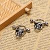 Skull Bars Nipple Ring Piercing Bar Stainless Steel Barbell Body Breast Jewelry
