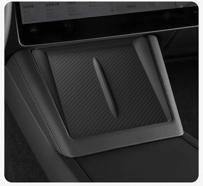 For TESLA Model 3 2025 2025 Highland Wireless Charging Silicone Pad Model3+ Center Control Storage Box Armrest Box Bottom Mat