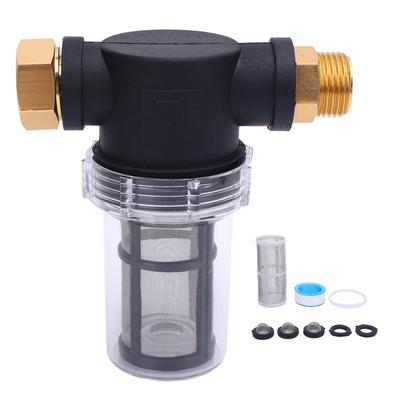 Garden Hose Sediment Filter 34 Inch Efficient Filtration with 40 Mesh and 100 Mesh Screen for