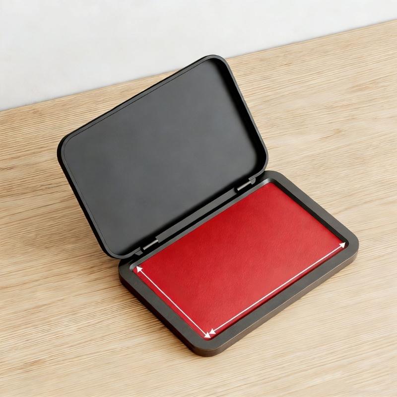 Multifunctional Business Stamp Inkpad Portable Fingerprint Inks Pad Quick Drying for Financial Contract Checks Document
