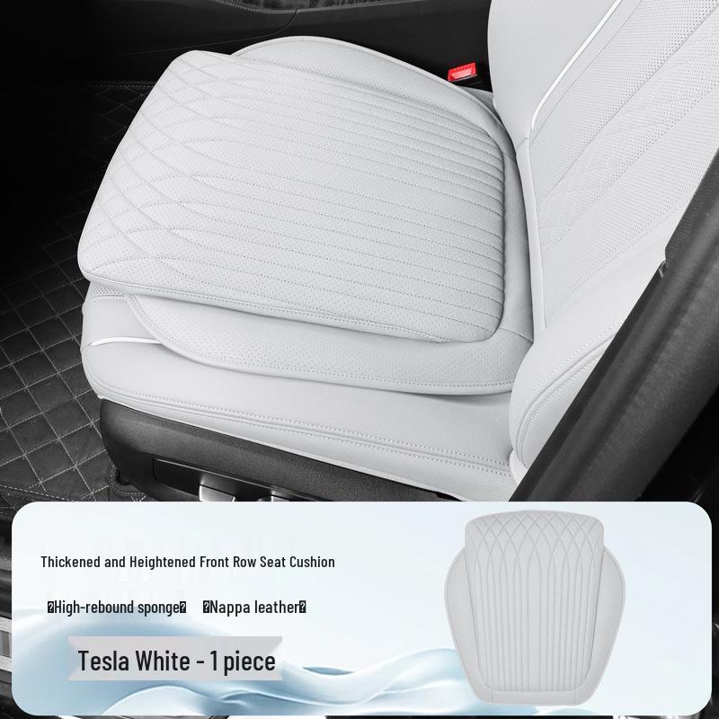 Tesla Universal Leather Seat Covers - All-Season Driver and Passenger Pads